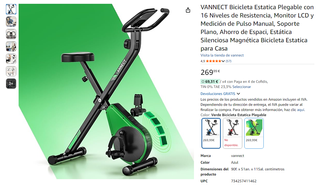 **NUEVA** BICICLETA ESTATICA SILENCIOSA PVP: 269€