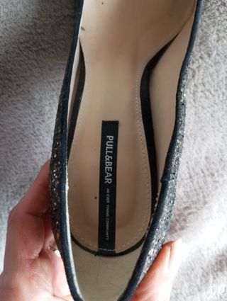 Zapatos de tacón con purpurina