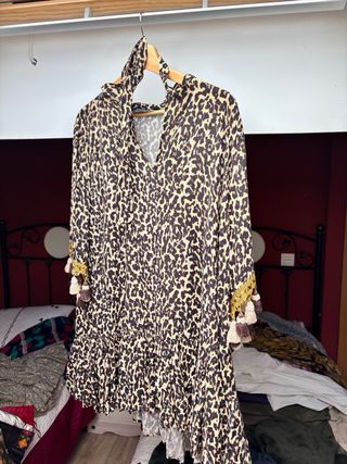 Vestido Zara estampado leopardo