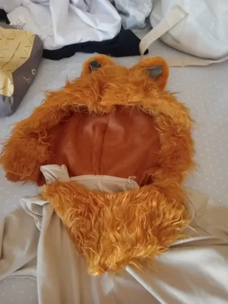 Disfraz León Talla L Naranja y Beige