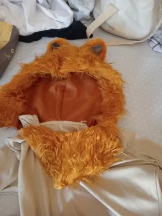 Disfraz León Talla L Naranja y Beige