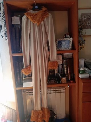 Disfraz León Talla L Naranja y Beige