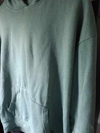 Sudadera mujer con capucha verde oliva