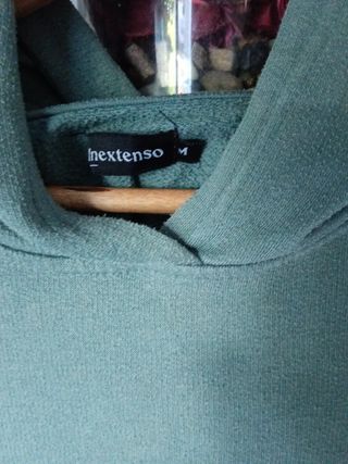 Sudadera mujer con capucha verde oliva