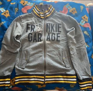 Felpa Frankie Garage zip grigia