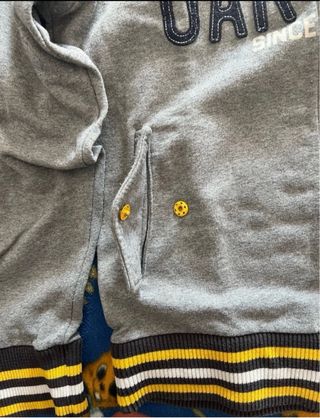 Felpa Frankie Garage zip grigia