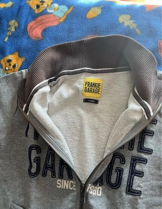 Felpa Frankie Garage zip grigia