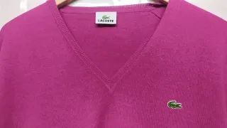 Jersey Lacoste Rosa Talla 7