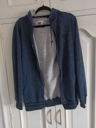 Chaqueta Vizzla Azul y Gris con Cremallera