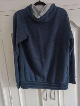 Chaqueta Vizzla Azul y Gris con Cremallera