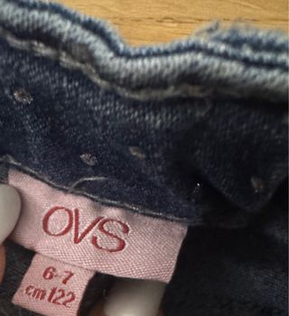 Jeans ciclista bambina tg 6/7 anni