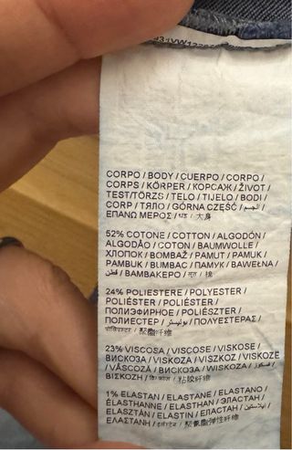 Jeans ciclista bambina tg 6/7 anni