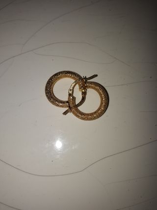 Aros Zarcillos Oro 18k
