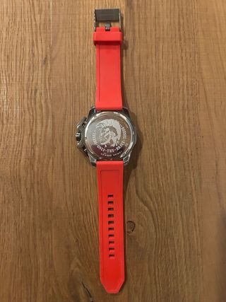 Reloj Diesel Correa Roja y Plata