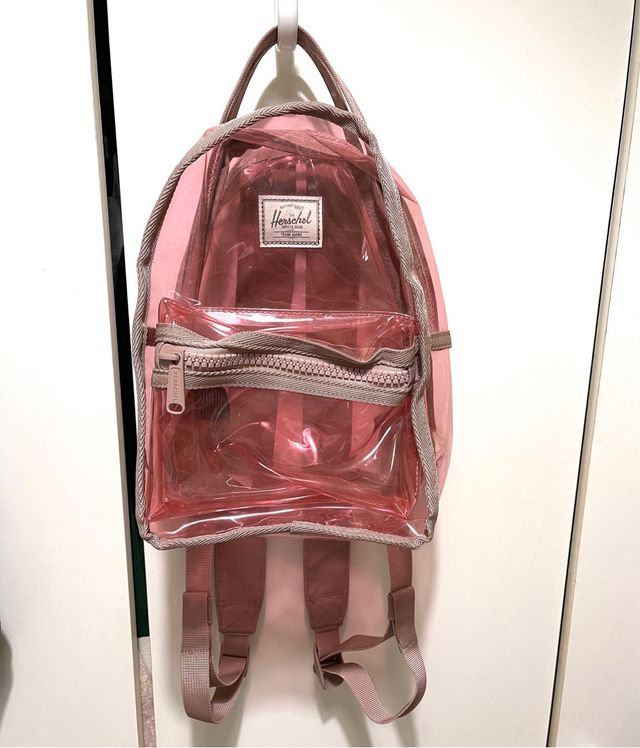 Mochila Herschel Transparente Rosa