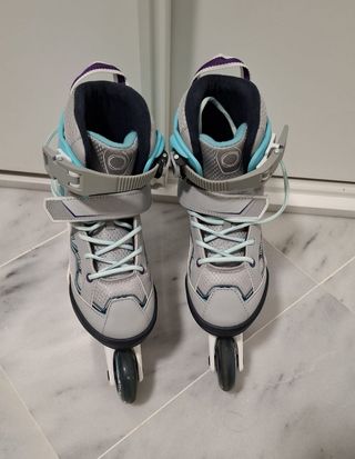 Patines en línea juveniles, 4 ruedas. Marca Oxelo.