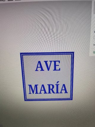 Azulejo Ave María decorativo