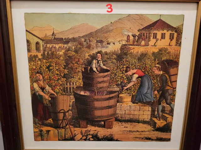 Cuadros imitación óleo escenas campestres