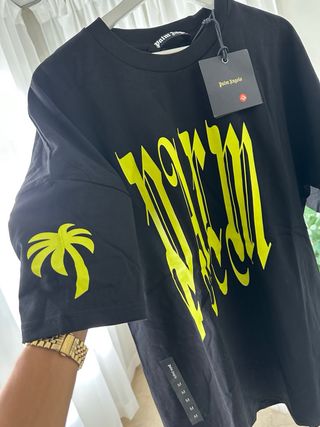 Palm Angels Camiseta Negra Talla M