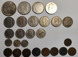 20 Monedas Antiguas Bélgica
