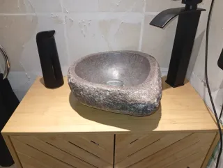 Lavabo de piedra natural