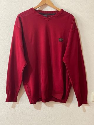Jersey Paul & Shark Rojo V-Neck