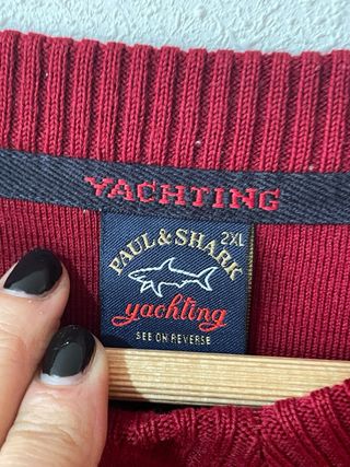 Jersey Paul & Shark Rojo V-Neck