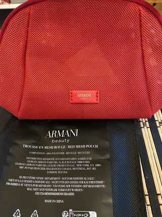 Neceser Armani Beauty Rojo Malla