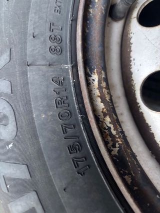 4 ruedas fiat 175/70r14 