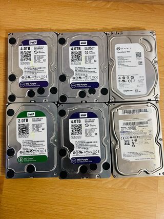 Pack 6 Discos Duros: WD, Seagate, Samsung