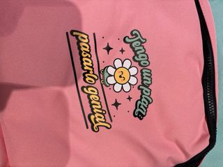 Mochila Mr. Wonderful rosa y azul (incluyó bolsa)