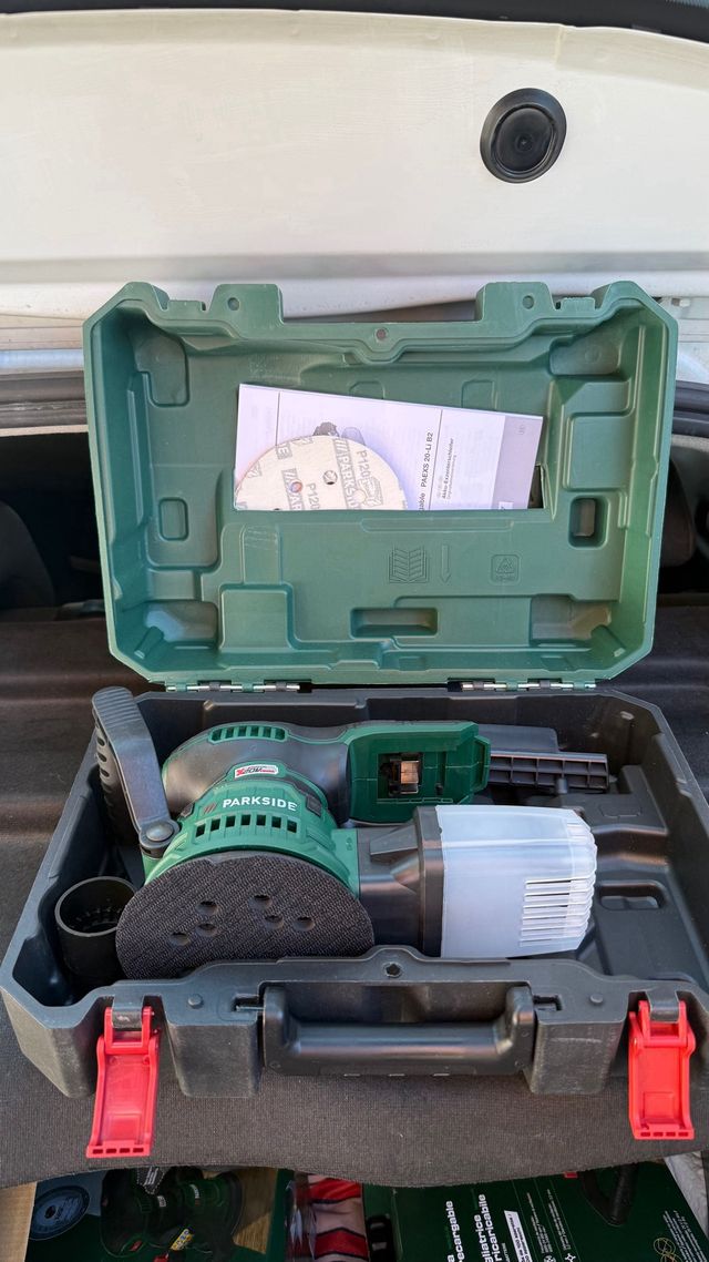 Lijadora eléctrica Parkside con batería nuevo