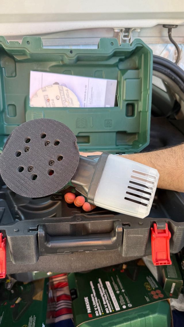 Lijadora eléctrica Parkside con batería nuevo