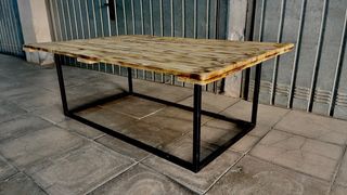 Mesa Palet Rústica Hierro 