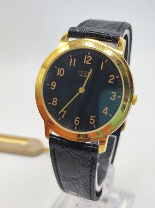 Reloj Citizen Vintage Dorado y Negro