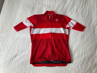 Maillot Castelli Rojo Manga Corta (M)