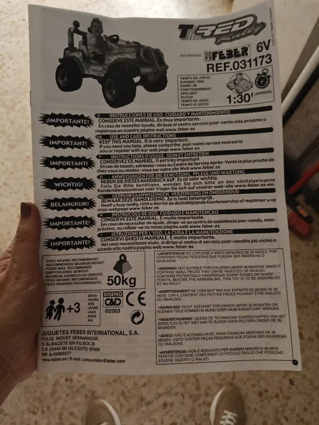 Coche de batería Feber