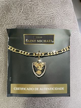 Colgante San Miguel Oro y Ónix