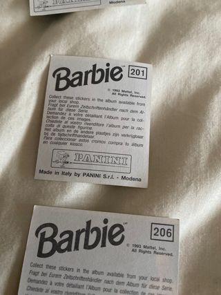 Cromos Barbie 1993