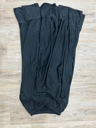 Falda flamenca negra talla L