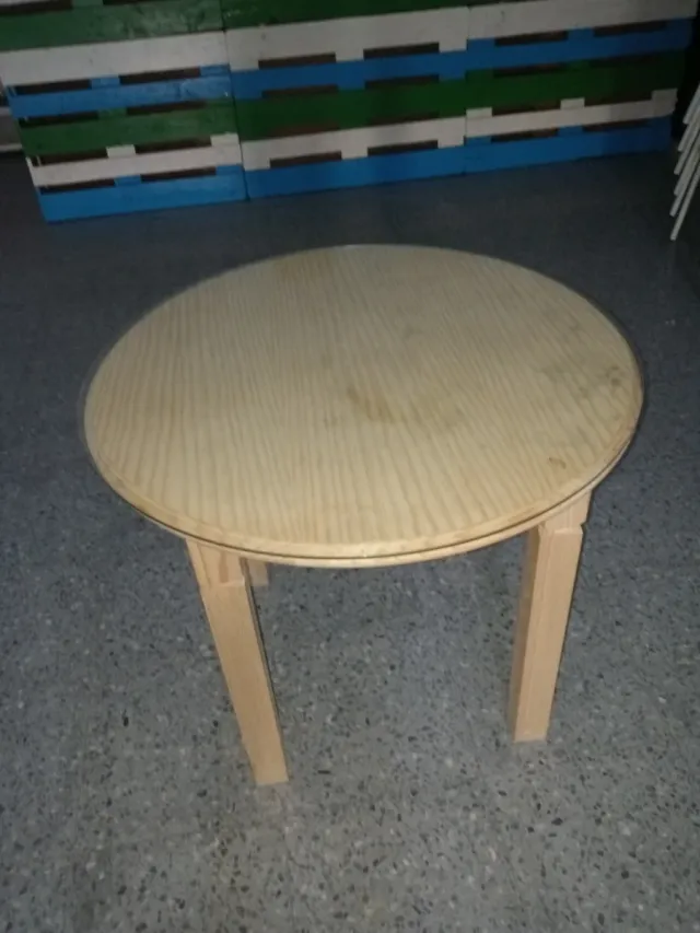 Mesa Camilla Redonda 1m + Cristal