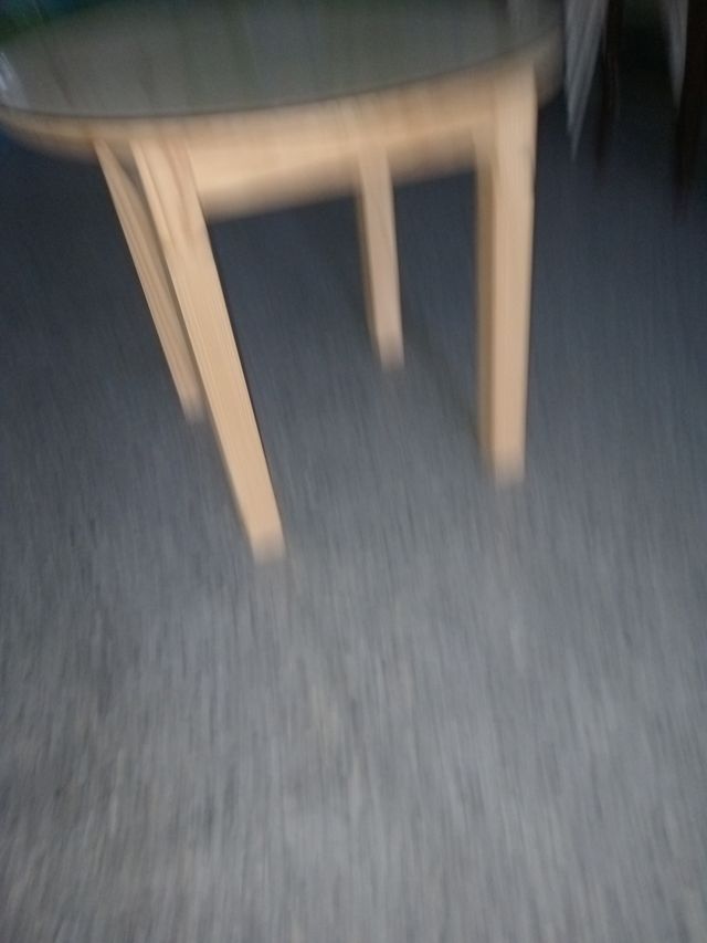 Mesa Camilla Redonda 1m + Cristal