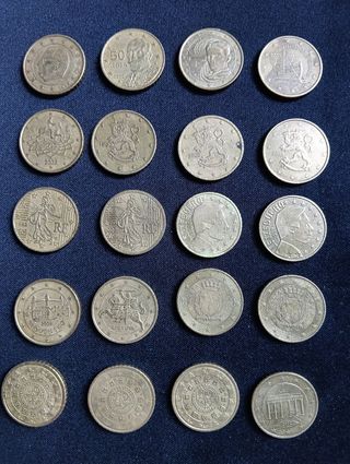 Lote de monedas de 50 céntimos 