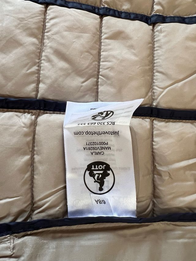 Plumífero Jott Talla 5-6 Beige