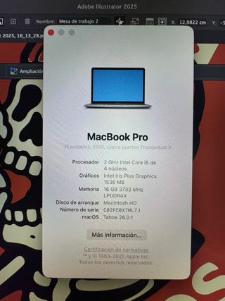 MacBook Pro 13” 2020 1TB 16GB i5