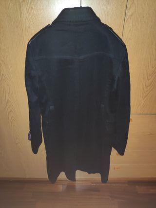 Cappotto Trussardi tg 46 ita o XL lana nero lungo