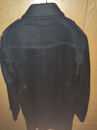 Cappotto Trussardi tg 46 ita o XL lana nero lungo