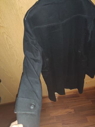 Cappotto Trussardi tg 46 ita o XL lana nero lungo