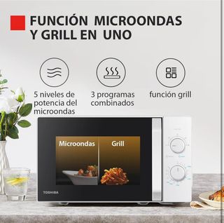 Microondas Toshiba MW2-MG20P(WH) Nuevo