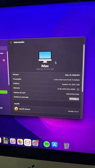 iMac 21,5 Apple Plata